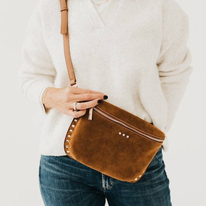 Sabrina Studded Suede Bum Bag