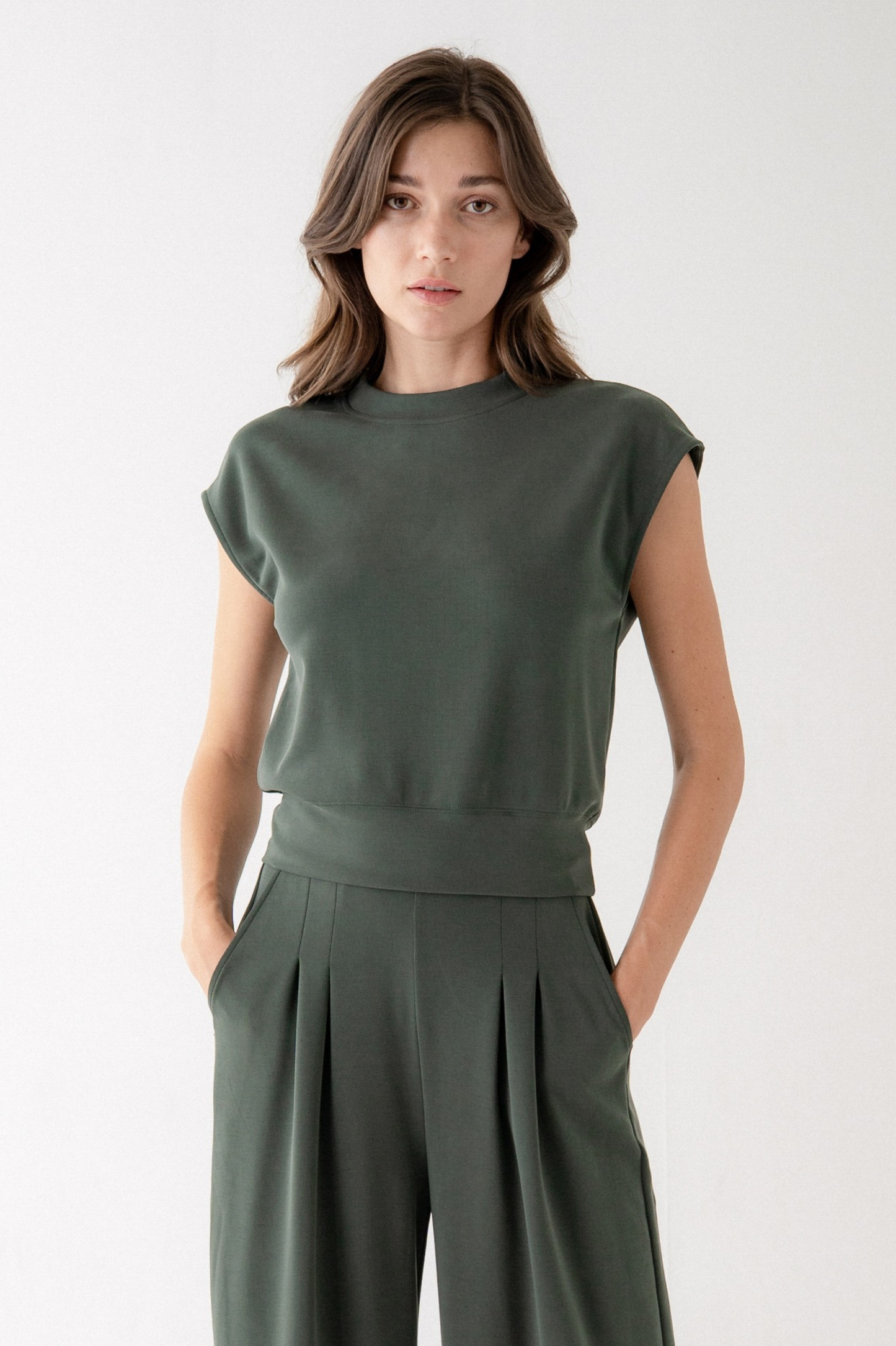 CAP SLEEVE LOUNGE TOP