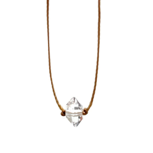 Herkimer Diamond Small Single Crystal Necklace
