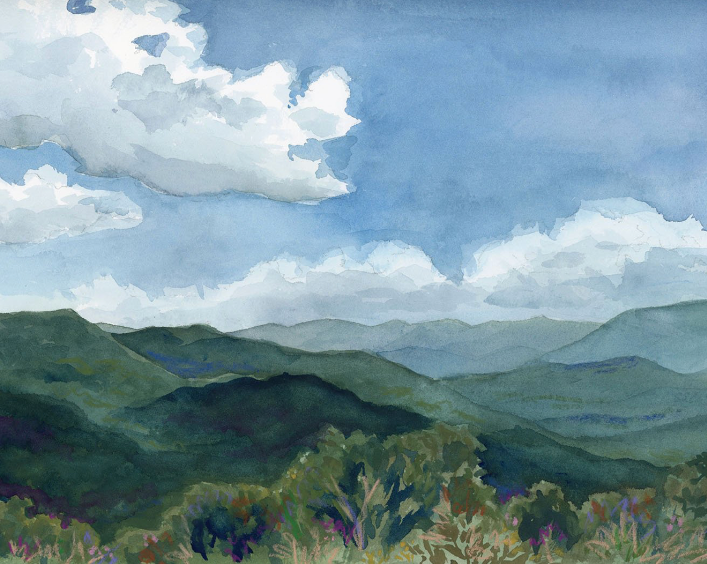 Blue Ridge Mountains - Giclée Fine Art Print