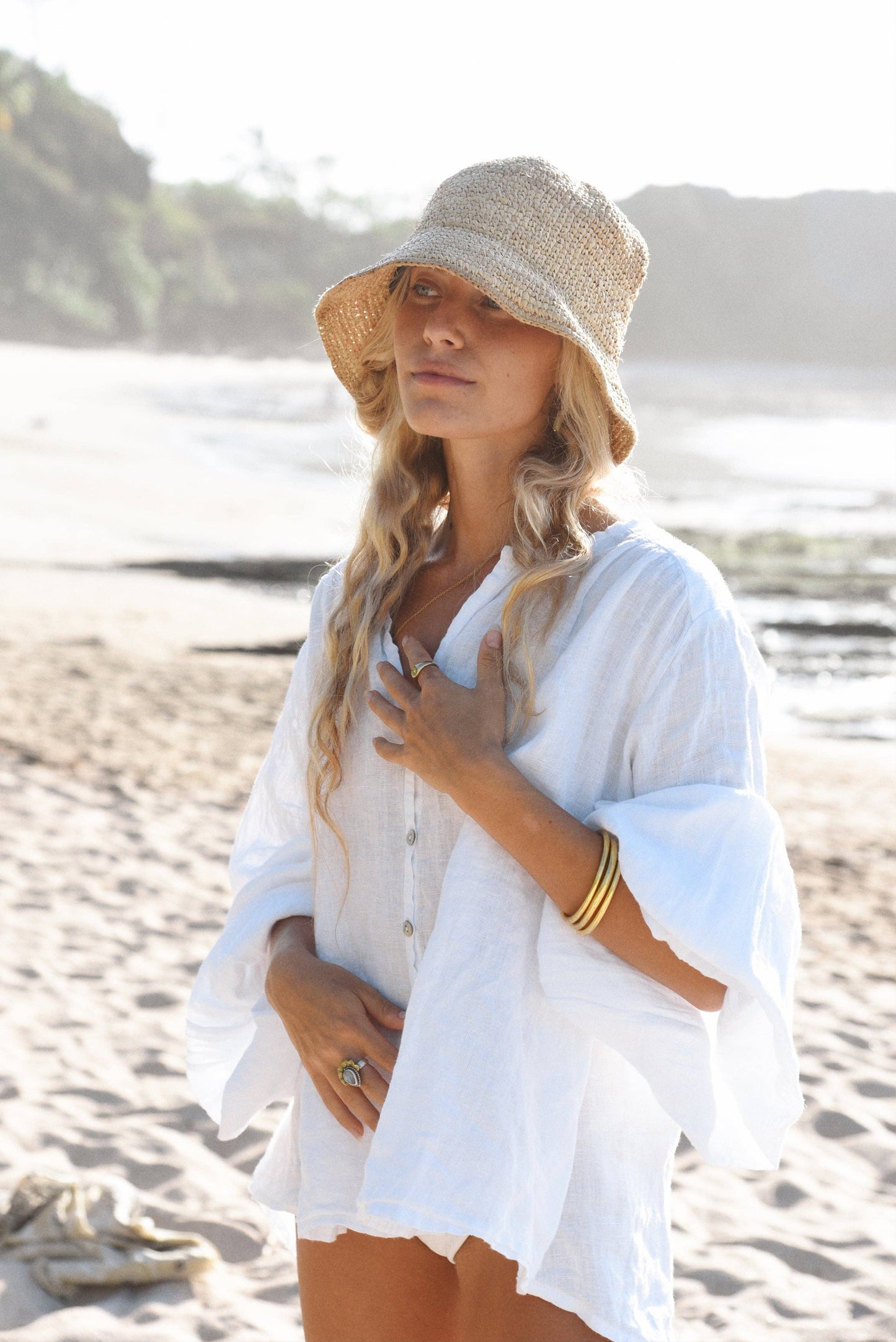Linen Beach Blouse